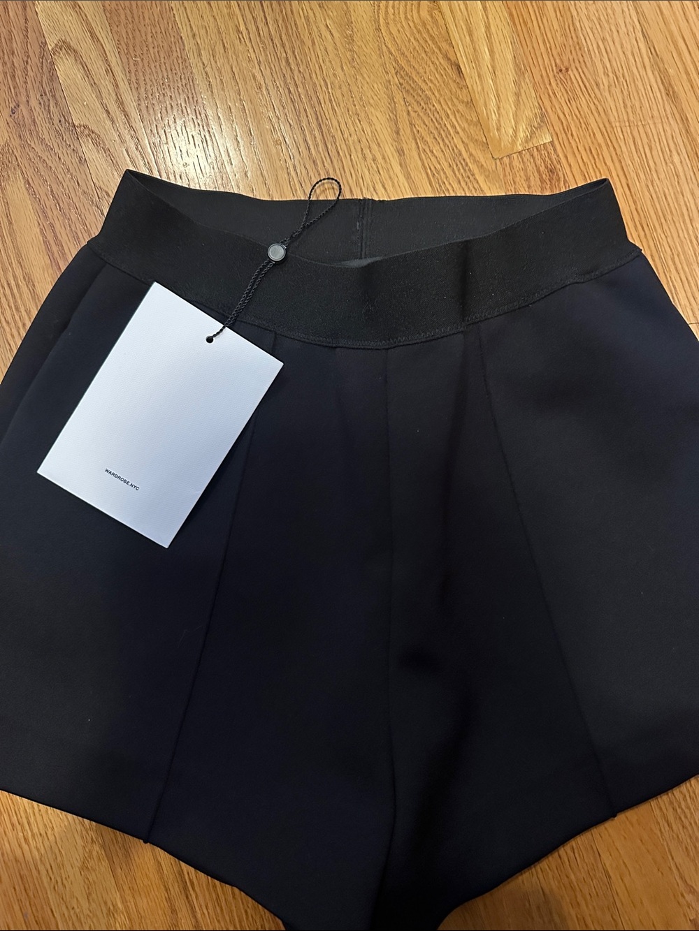 WARDROBE.NYC Black High-Rise Tailored Short